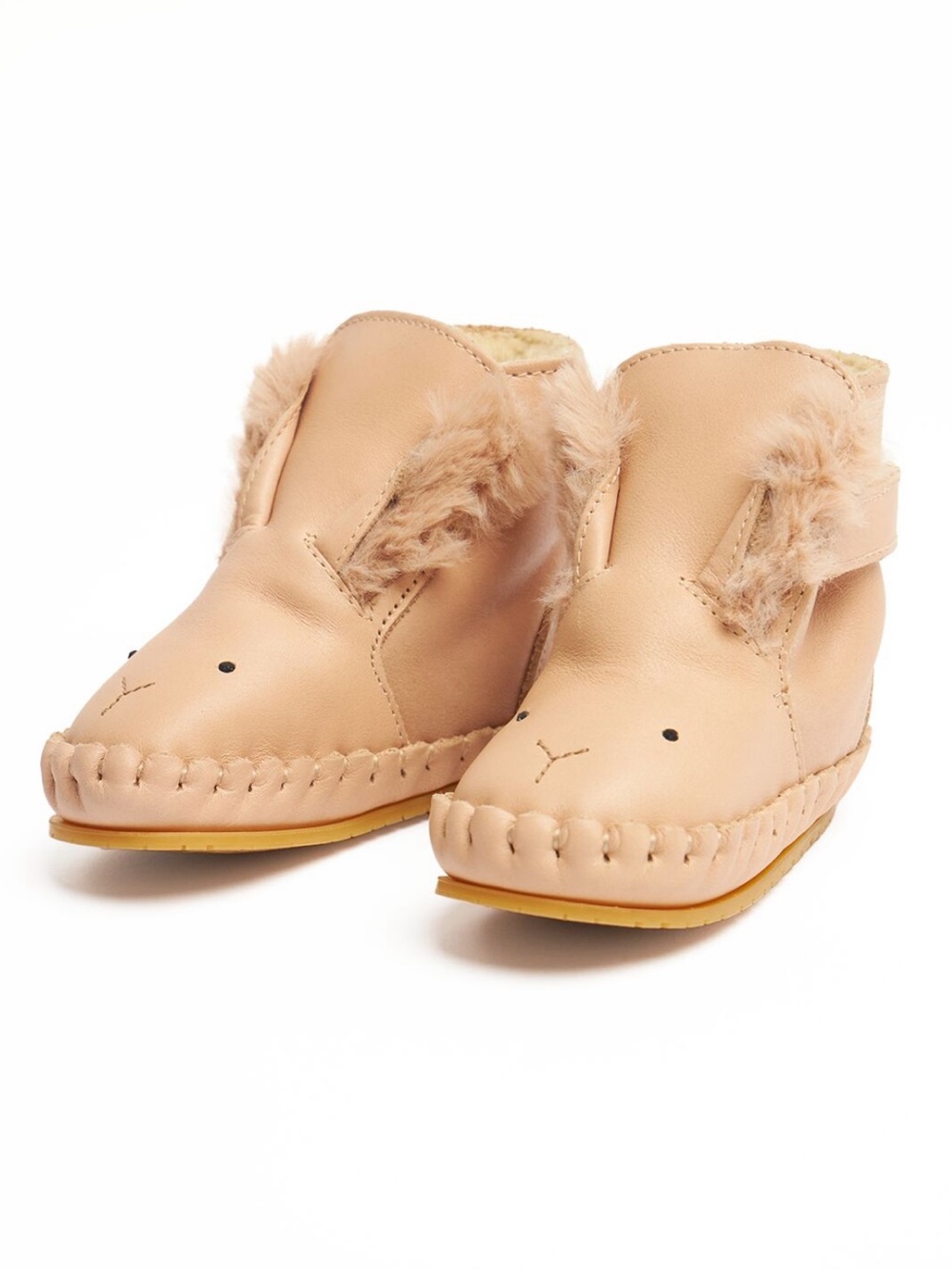 Donsje Winter Bunny Rubber Sole Boots - Pink Tan